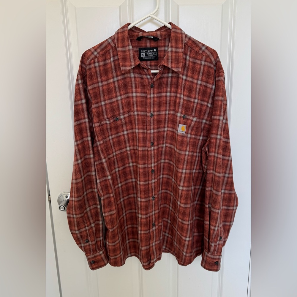 Carhartt Rugged Flex Relaxed Fit midweight button down‎ shirt men’s XL